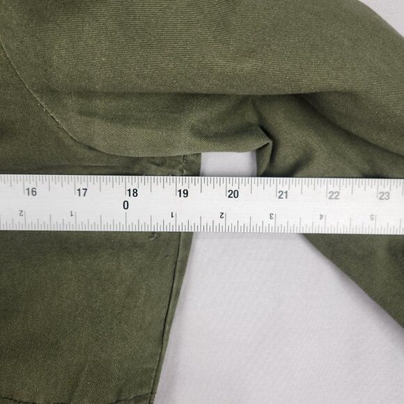 Utility Field Jacket Olive Green Women's M Zip Up Miss London Cinch Waist Army - Picture 4 of 8